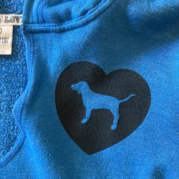 PINK Victoria’s Secret Hooded Blue Sweatshirt - Size Small💙 - Picture 3 of 7